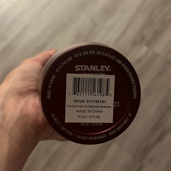 ❤️NWT❤️ Starbucks Stanley Collection Burgundy Stainless Steel Tumbler 16… - Picture 8 of 10